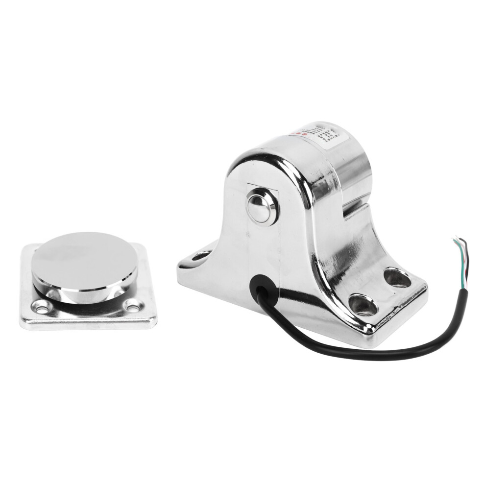 Electromagnetic Door Holder Zinc Alloy Silver 55Kg Suction Fire Door Floor Stopper For Safety 4141318050328