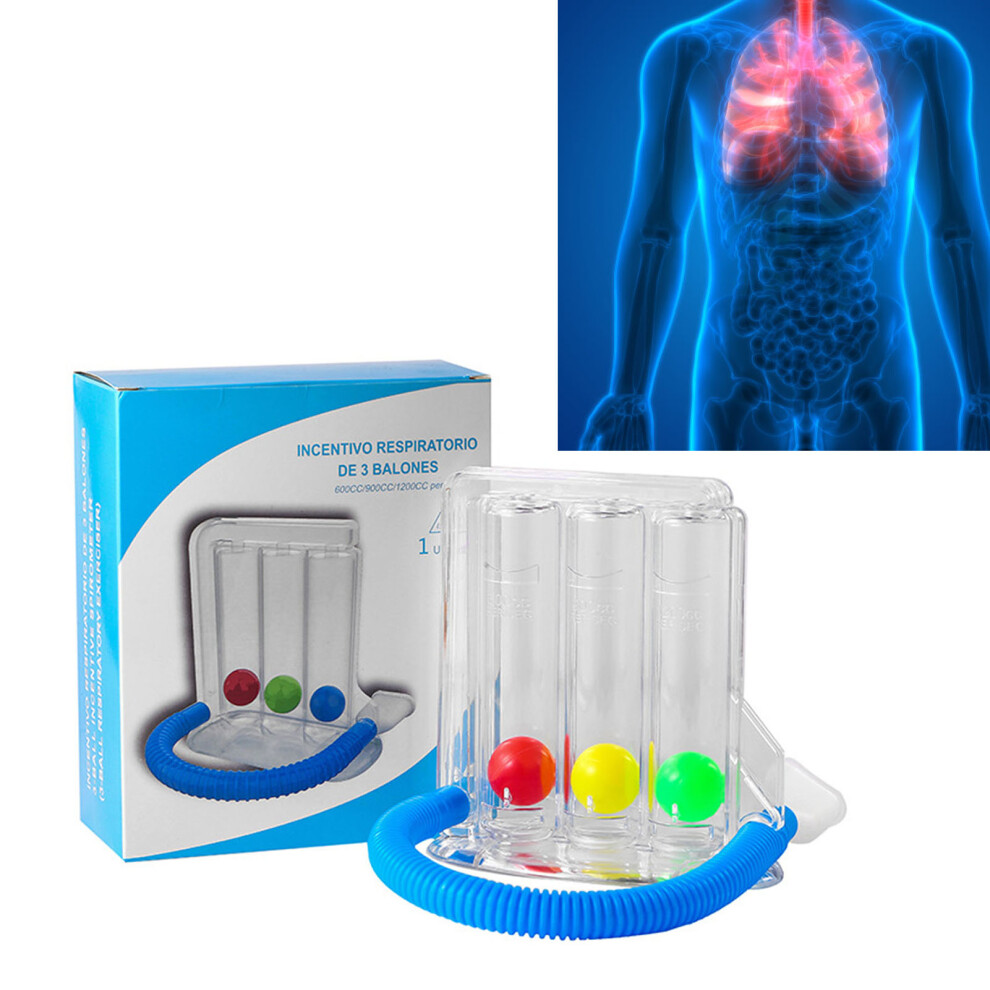 Respiratory Exerciser Deep Breathing Exerciser Breath Exercise Measurement System 3 Balls