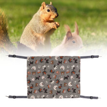 Cat Hammock Soft Comfortable Warm Pet Double Layer Plush Hammock for Rabbits Kittens Hamsters Puppies Ferrets M White Dog