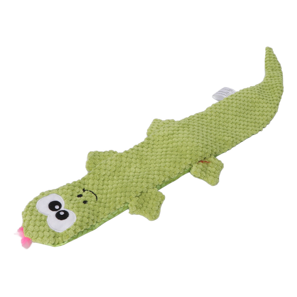 Squeaky Lizard Dog Toy Teeth Grinding Training Plush Dog Chew Toys For Pet Supplies Green