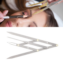 Edelstahl-Augenbrauenlineal 16x4cm Flexibel, faltbares Make-up-Tool