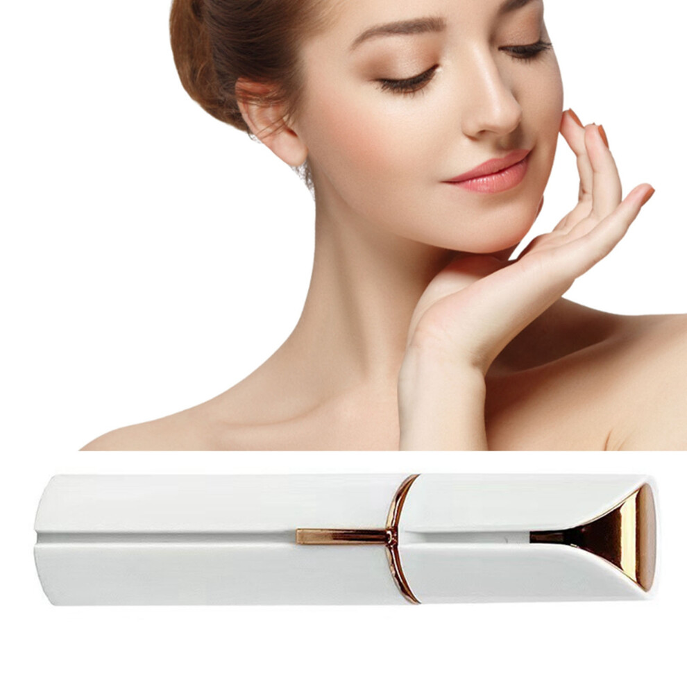 Electric Facial Hair Remover Painless Portable Hypoallergenic Battery Powered Face Eyebrow Hair Trimmer