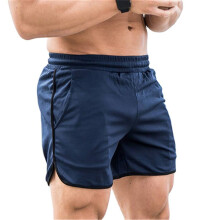Herren Navy Blau Schnell Trocknende Mesh-Sportshorts M für Laufen & Training