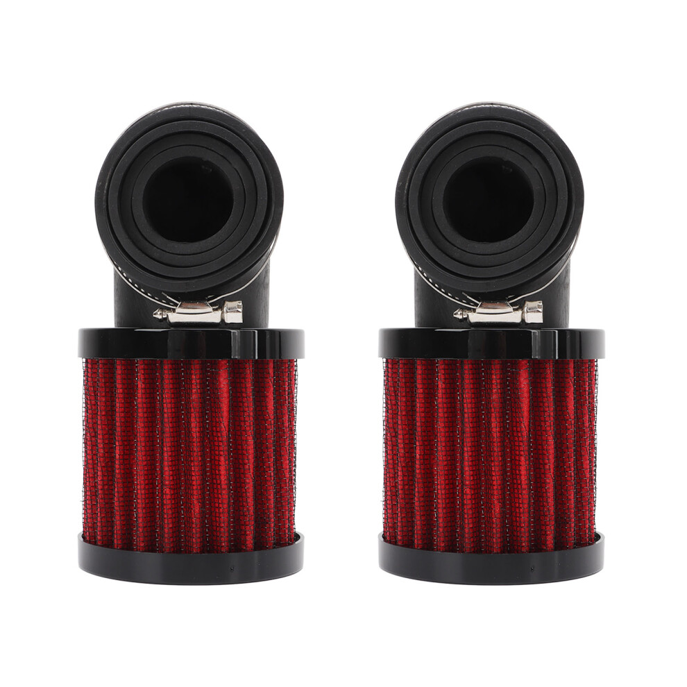 Motorcycle Air Filter 28 To 48Mm Universal For 50Cc 70Cc 90Cc 125Cc Moped Scooter Atv Dirt Bike Black/Red 5091318055368