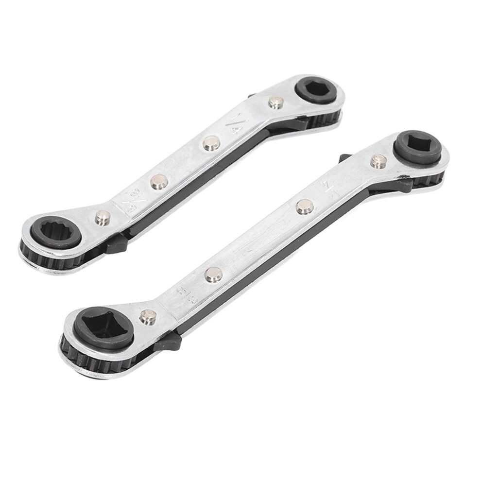 Hvac Service Wrench 3/8 To 1/4In 5/16 To 1/4In Stainless Steel High Hardness Refrigeration Ratcheting Wrench 4941318064093