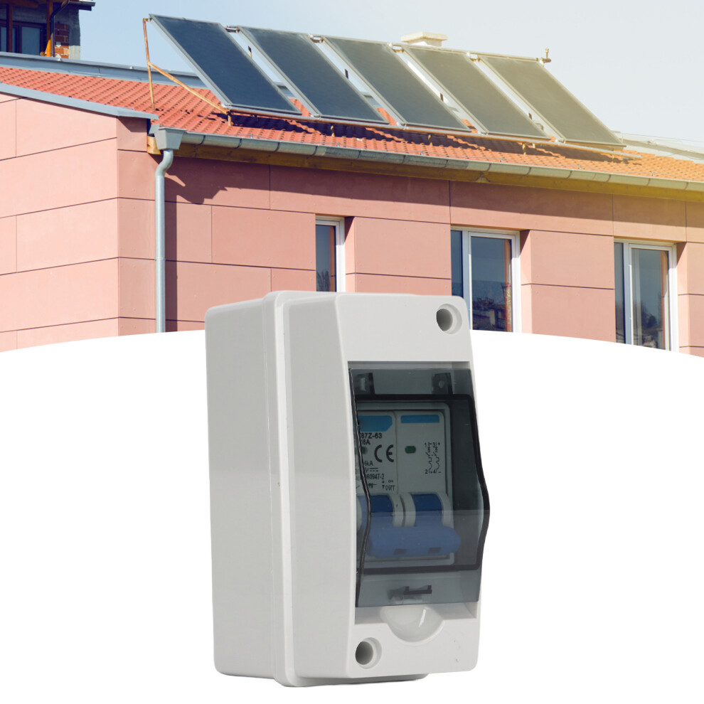 Dc Disconnect Switch 16A 1000V Miniature Circuit Breaker With Ip65 Waterproof Distribution Box For Solar Panel Pv System 8791318064519