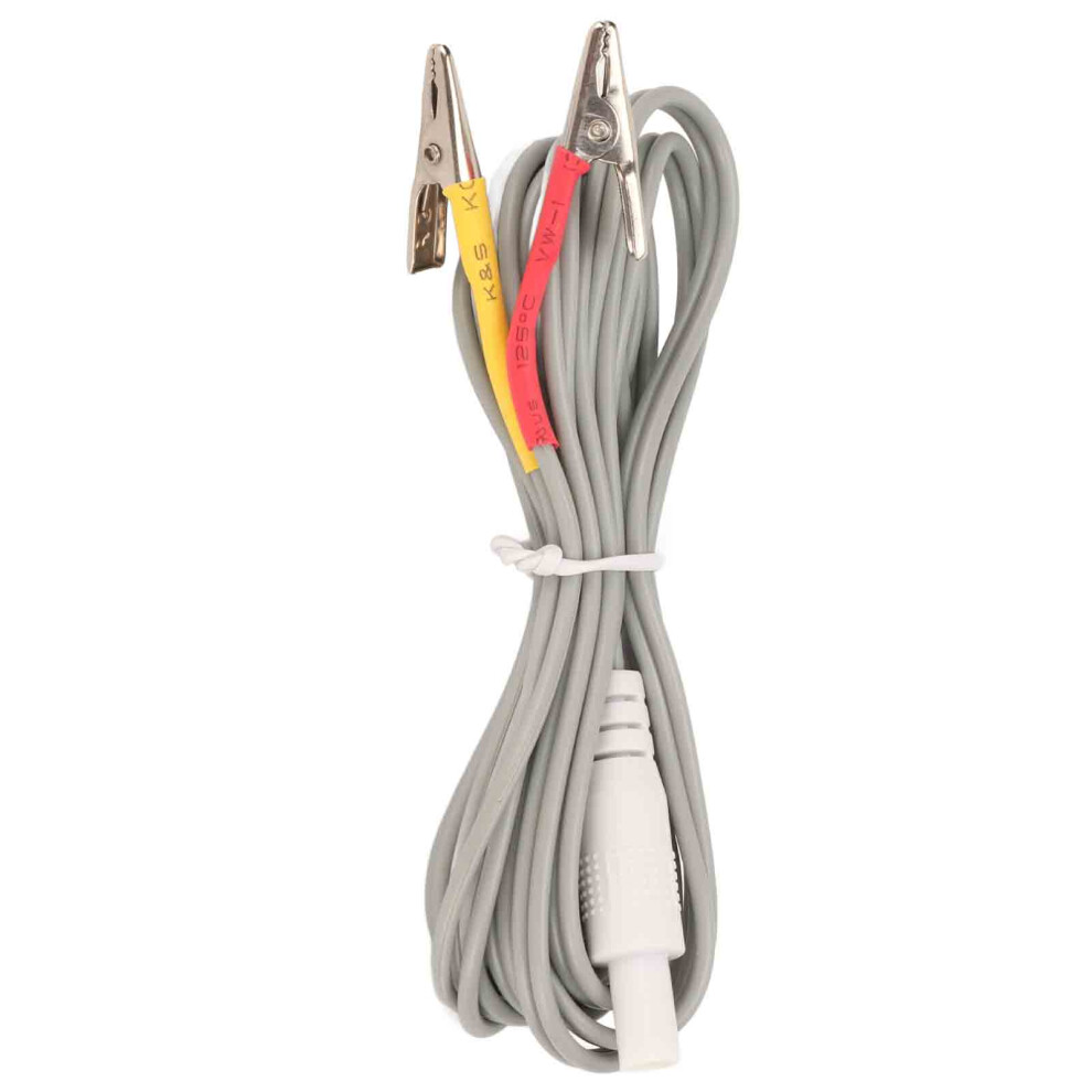 Grey 5Pcs Clip Electrode Wire Portable Physical Therapy Electrode Wires Cable Clip For Tens Machine