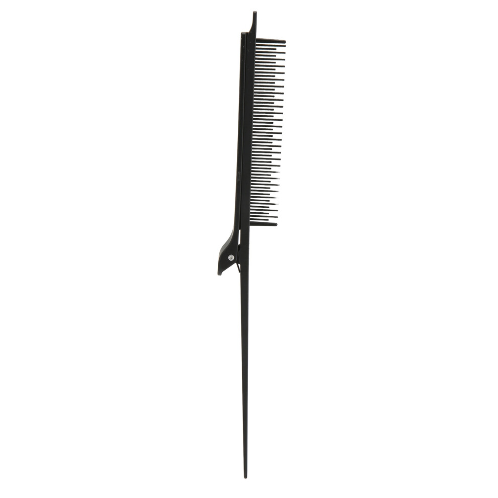 Unisex Black Rat Tail Teasing Clip Comb Professional Hair Salon Plastic Highlighting Comb Hair Styling Tool