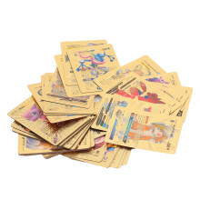 110 Stück Goldfolie PVC-Karten, wasserdichtes Anime, selten für Brettspiele