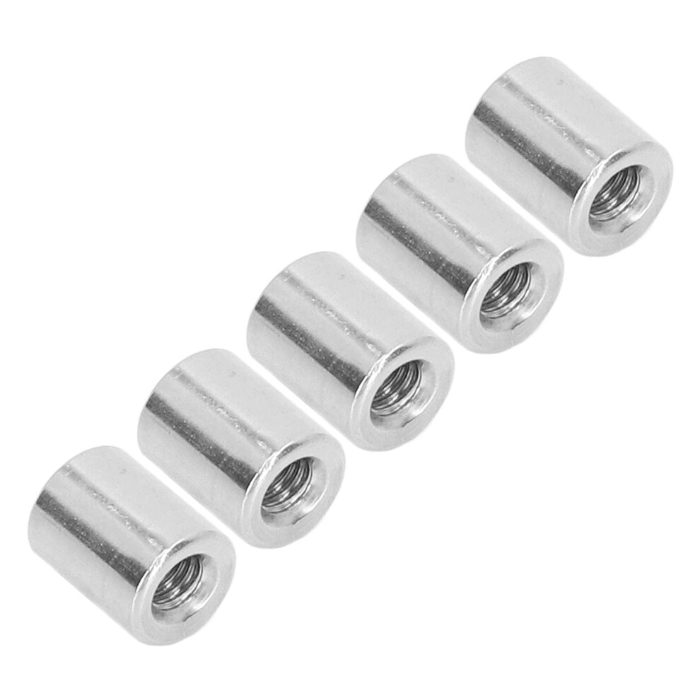 50Pcs M4 Female Thread Coupling Nut Rugged Stainless Steel Maintenance Cylindrical Coupling Nut Kit 6901318077699