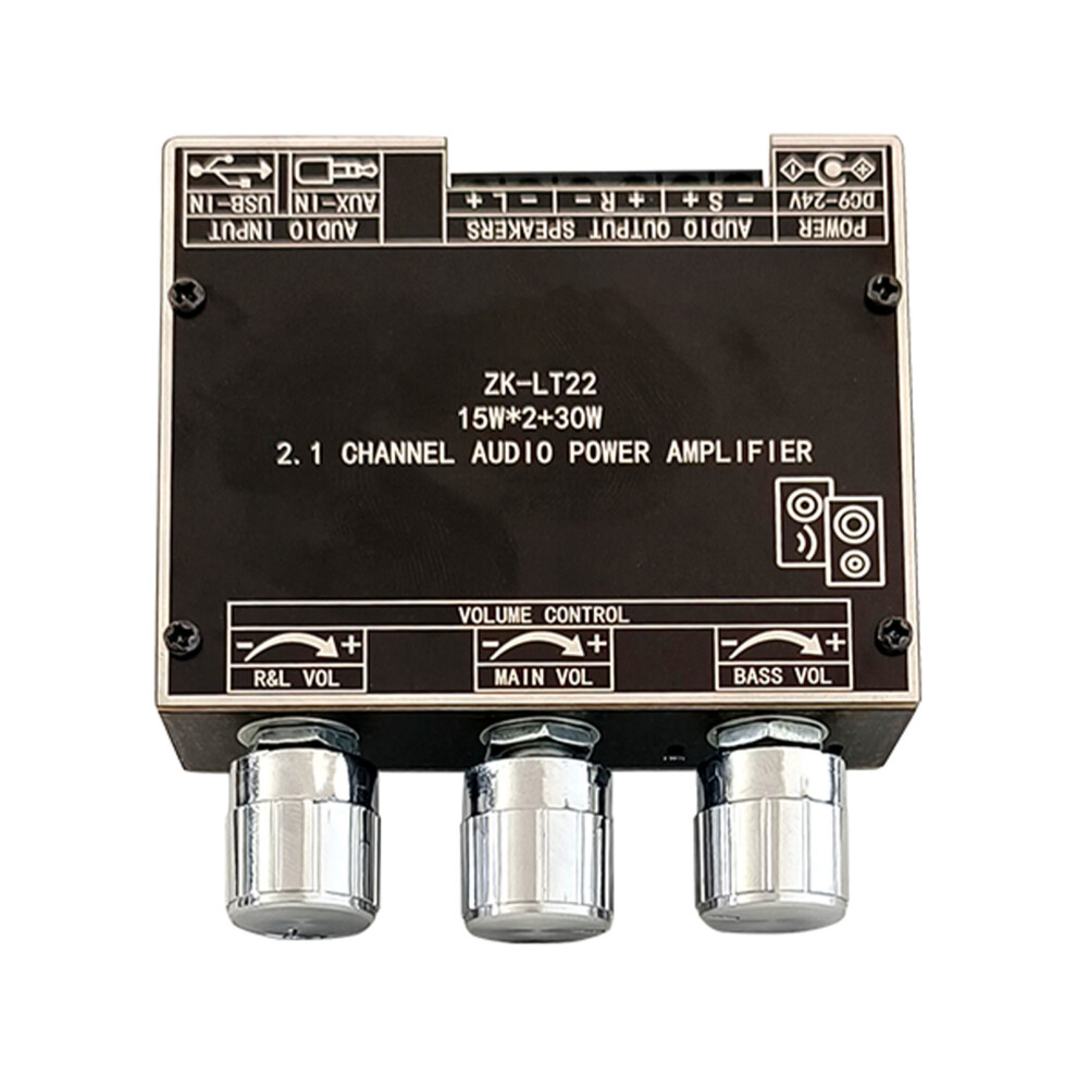 Amplifier Board Volume Adjustable 2.1 Channel Bluetooth Audio Amp Module For Audio Optimization 3271318077641