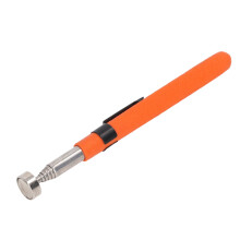 Telescoping Magnet Pickup Tool Portable Pen Clip Strong Suction Rubber Handle Retractable Magnetic Pick Up Stick 8lb