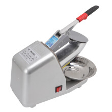 Electric Ice Crusher Stainless Steel Dual Blades Food Grade Low Noise 300W Output Shaved Ice Machine for Household US Plug 110V