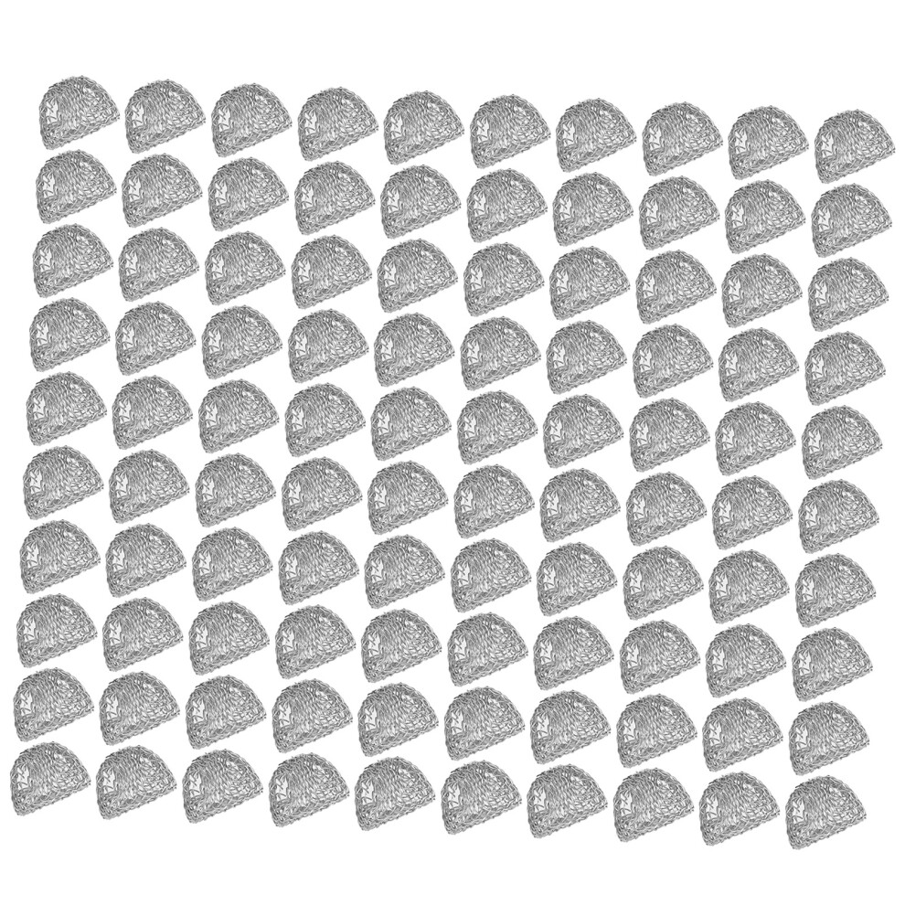 100Pcs Tobacco Pipe Ball Screen Filter 16mm Stainless Steel Washable for Smoking
