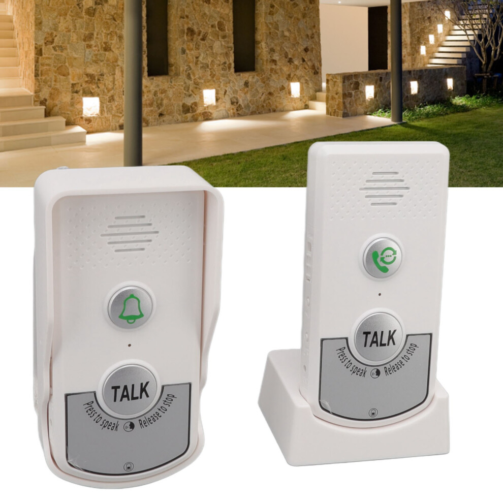 Voice Intercom Doorbell 3280.8Ft Wireless Distance Usb Charging Wireless Call Doorbell For Household 7691318086577
