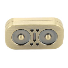 Owl Finger Fidget Slider Magnetic Pressure Anxiety Relieving Metal Sensory Push Card Slider Toy Gold