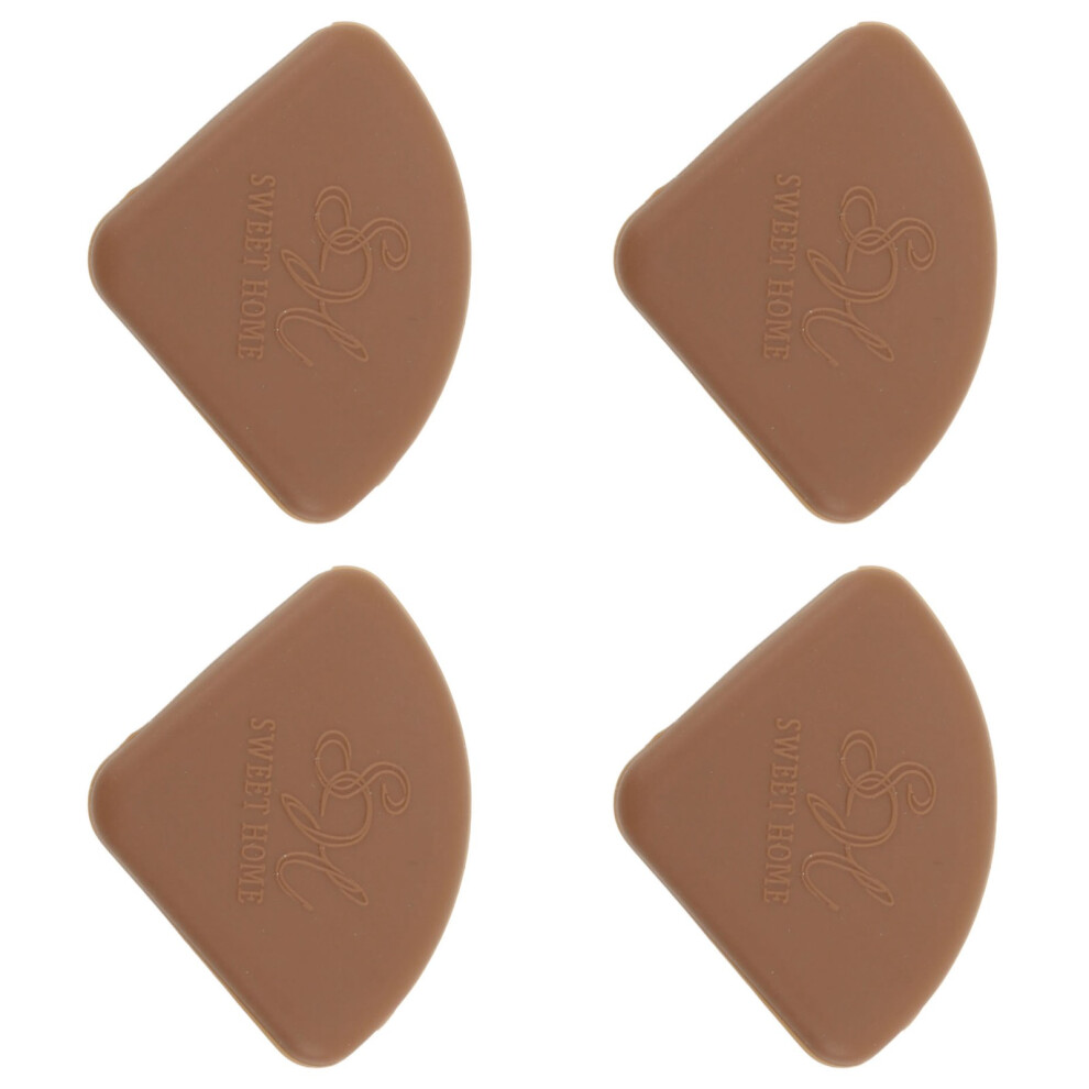 30Pcs Edge Security Silicone Soft Bumper Safe Slim Furniture Edge Bumper For Children Infant Brown