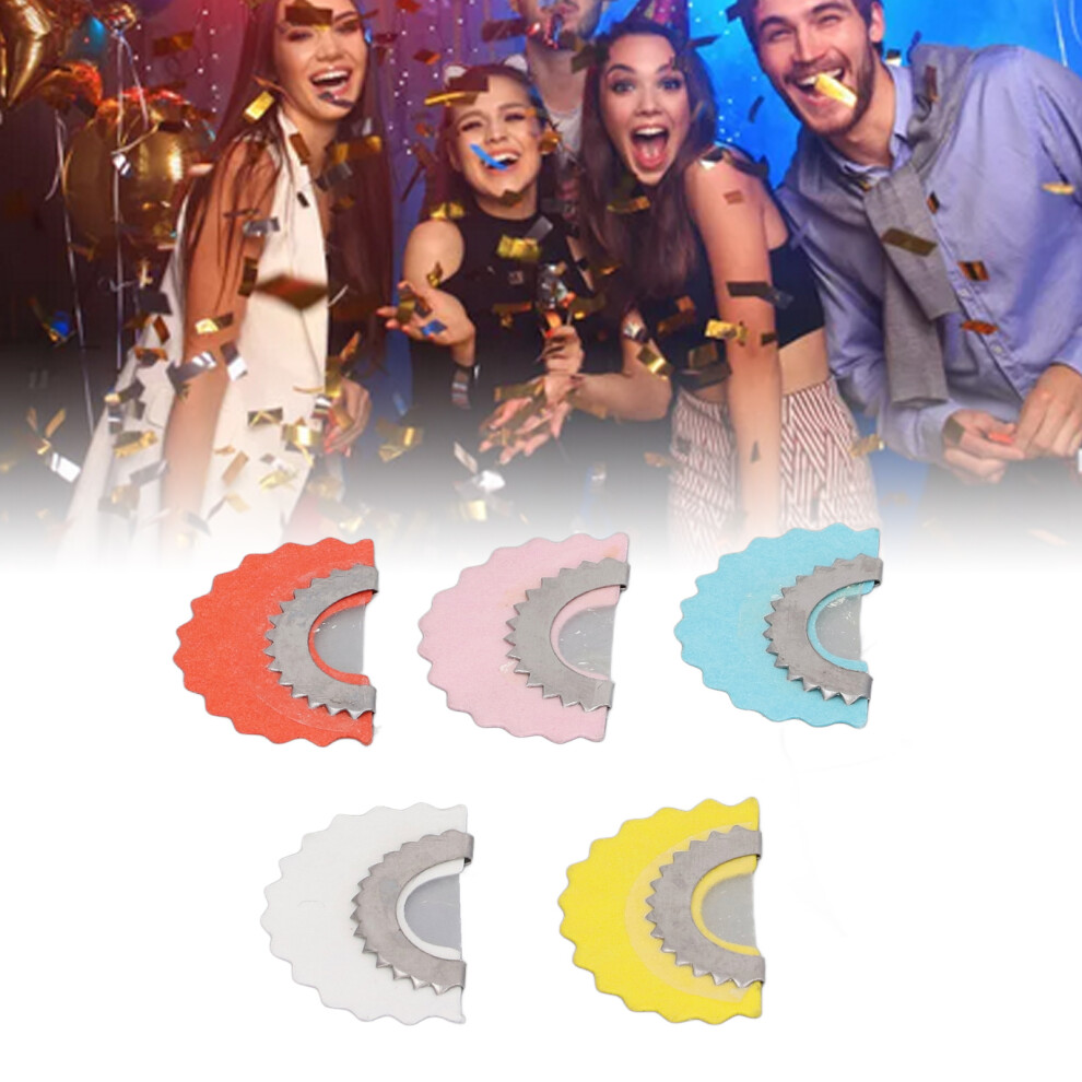 5pcs Bird Caller Tongue Whistle Portable Funny 5 Colors Trick Game Metal Tweeting Noisemaker Toys