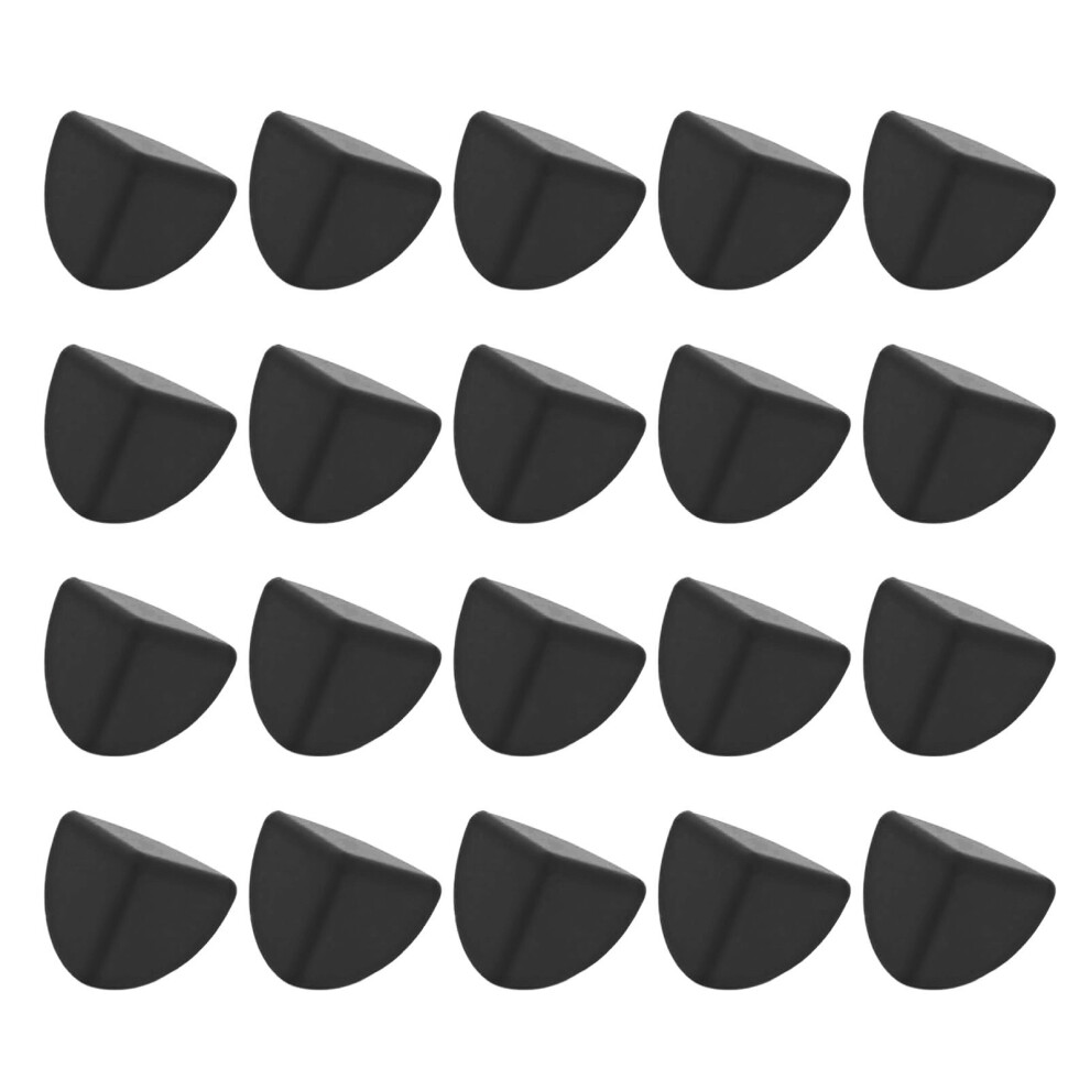 20Pcs Desk Corner Protector Safety Silicone Baby Proof Corner Protector For Furniture Black