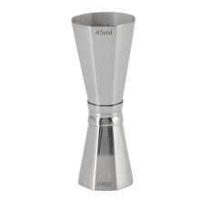 304 Edelstahl-Achteck-Jigger 2 oz Doppelte Cocktail-Messhilfe