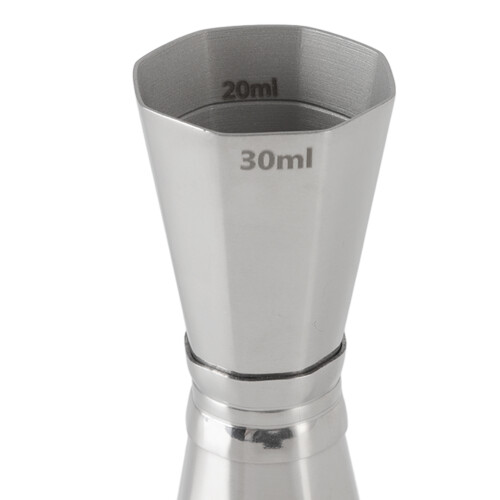 304 Edelstahl-Achteck-Jigger 2 oz Doppelte Cocktail-Messhilfe 2