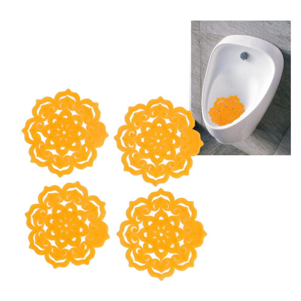 4Pcs Urinal Screen Deodorizer Anti Splash Urinal Screen Cakes For Bathroom Office School Restaurant 8431318088701