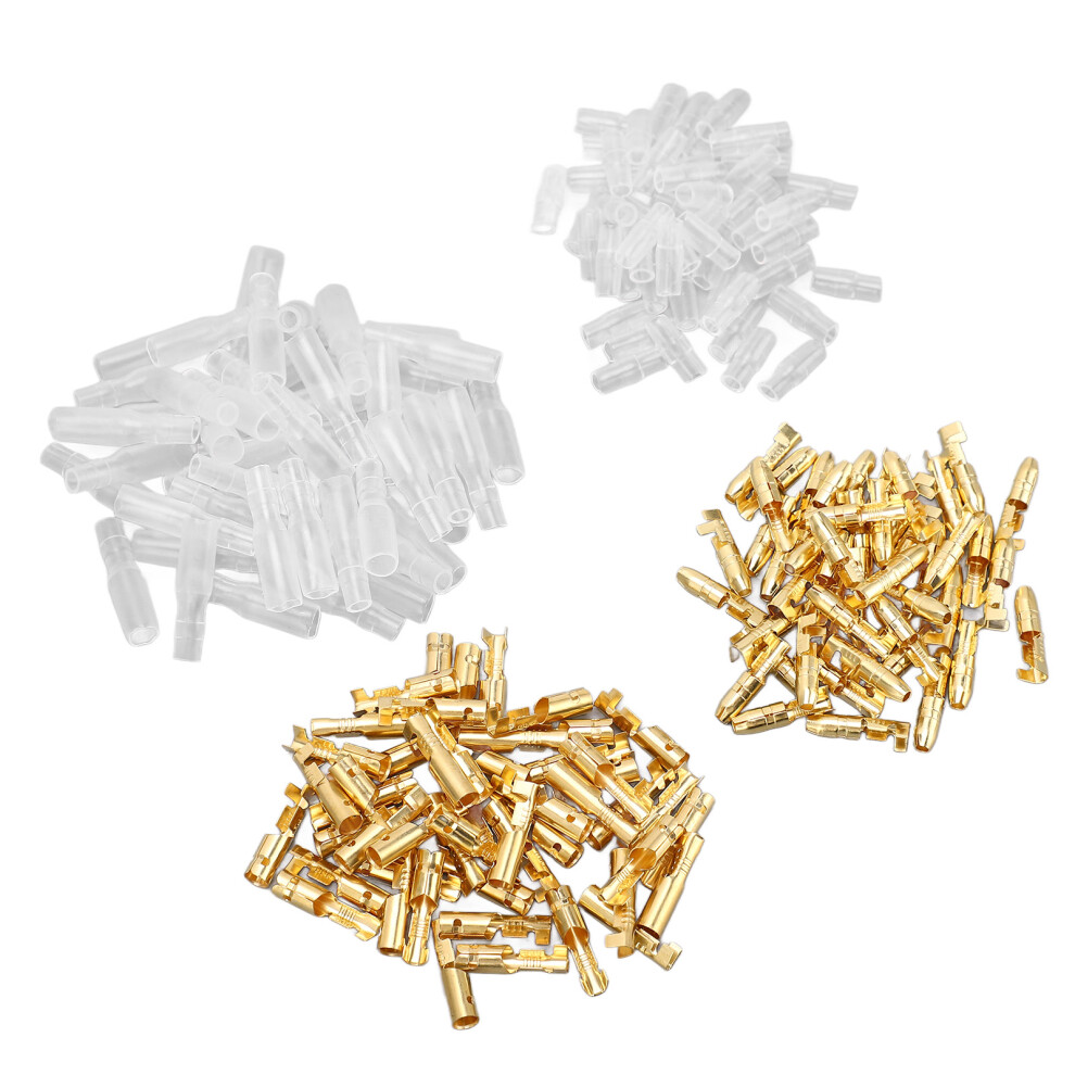 200Pcs Cold Crimp Pressed Terminal Connectors With Insulation Sheath Waterproof Male Female Butt Terminal 5011318094167
