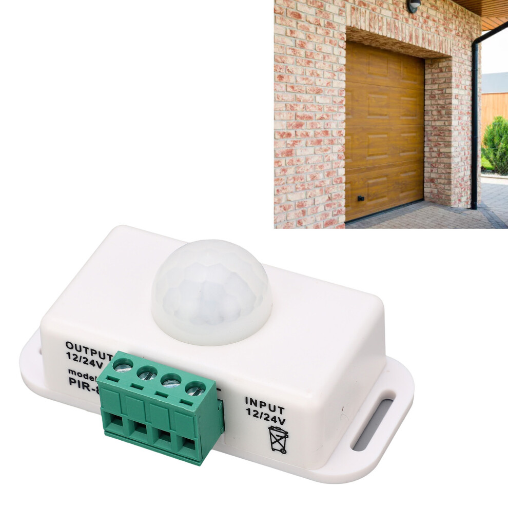 Body Sensing Switch Delay Time Adjustable Infrared Motion Sensing Switch 6A 12Â24V White 3651318094235