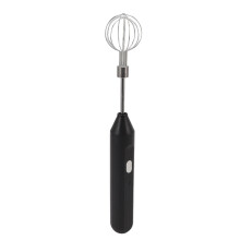 Elektrischer Handmixer 3-Gang, batteriebetriebener Milchaufschäumer, Schwarz, 197g
