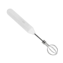 Elektrischer Handmixer mit 3 Geschwindigkeiten & Milchaufschäumer, 197 g, Weiß