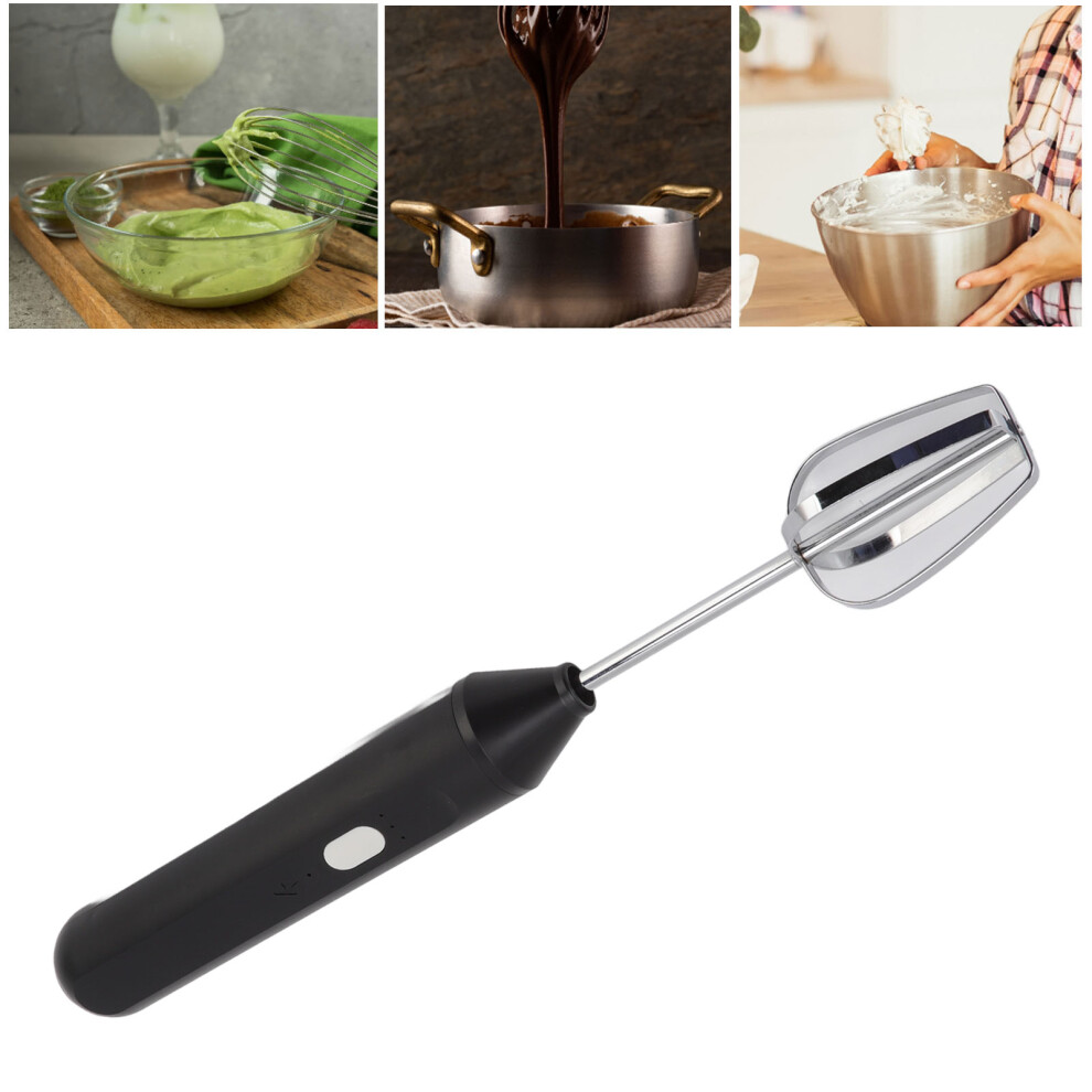 Electric Handheld Egg Beater Electric Milk Frother Coffee Blender Milkshake Blender Foamer Kitchen Tools Black-image-OPC-PHS89R2-NEW