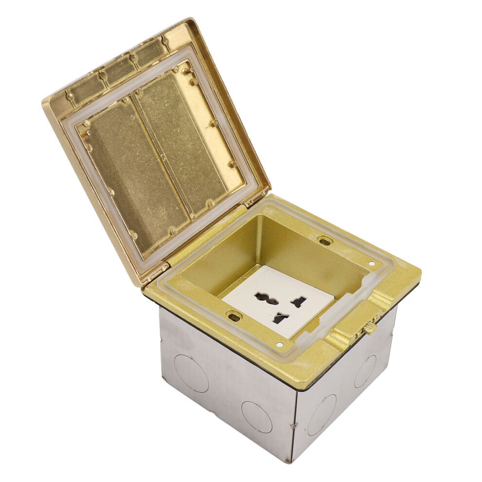 Concealed Floor Socket Brass Space Saving Flame Retardant Heat Resistant Universal Socket 250V 4641318094976