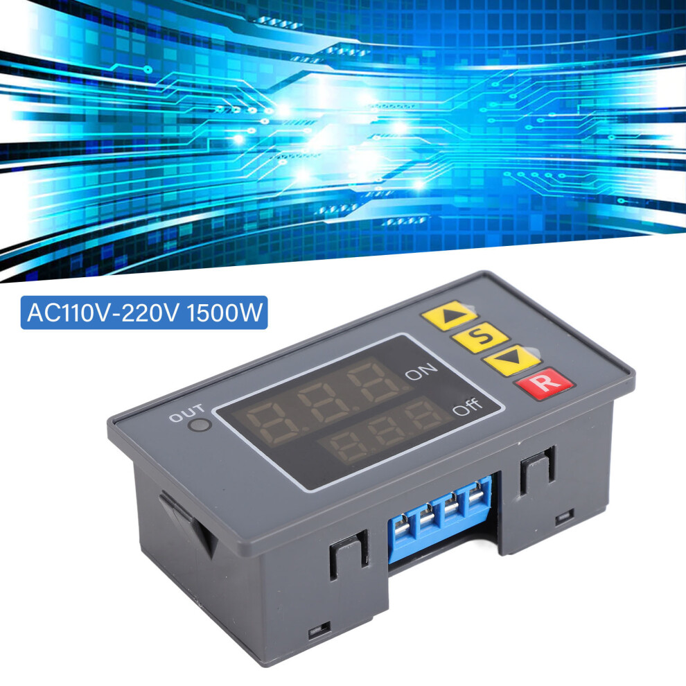 Timer Relay Large Screen Op Cl Lop Parameters Independent Store Normally Open Time Relay Module Ac110v-220V 1500W 9341318095205