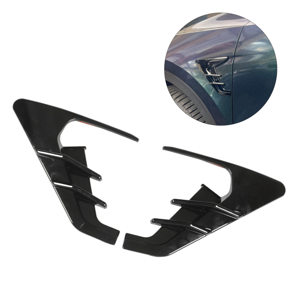 Side Camera Turn Indicator Protection Cover Replacement For Tesla Model 3 Model Y Glossy Black 8411318095862