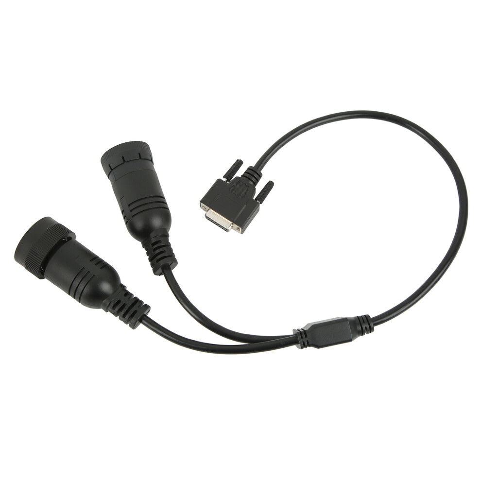 14Pin 9Pin Diagnosis Cable Adapter 457Â6114 Abs Rubber High Flexibility For Et3 Obd2 317Â7485 7891318098086