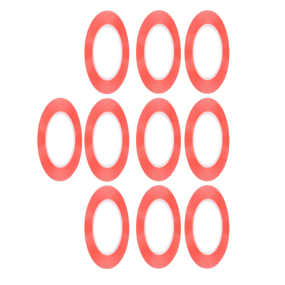 10 Pcs Pet Double Sided Tape Strong Viscosity Waterproof Firm Fixation Pet Mounting Tape 2Mm/0.08In Red