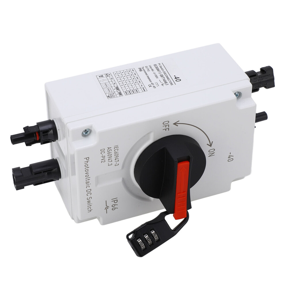 Pv Solar Disconnect Switch 32A 4P Ip66 Waterproof Photovoltaic Isolator Solar Switch With Password Lock Dc1200v 7651318102738