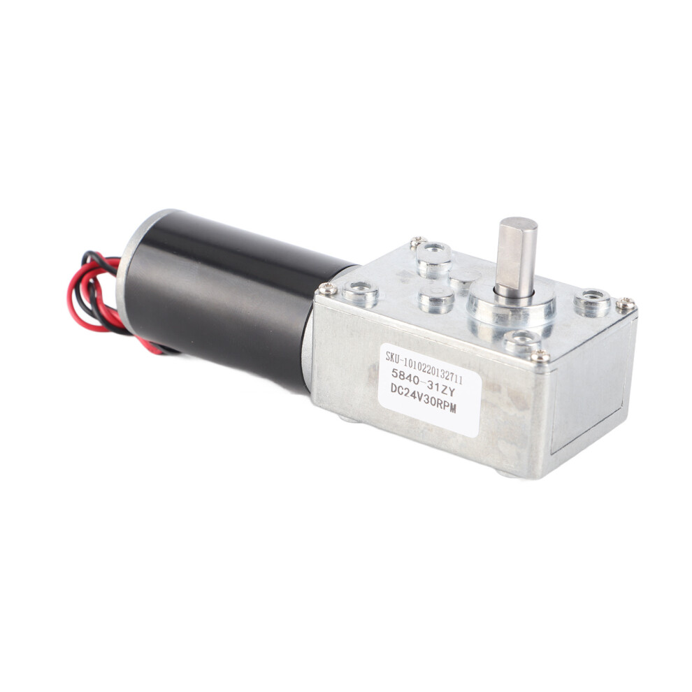 Dc24v Self Locking Worm Gear Motor Reversible Single Shaft Speed Reduction Motor 5840 31Zy 9491318104237