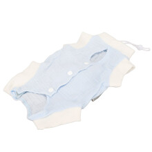 Cat Recovery Suit Breathable Prevent Licking Wound Protection Cat Postoperative Suit for Dogs Cats Blue M