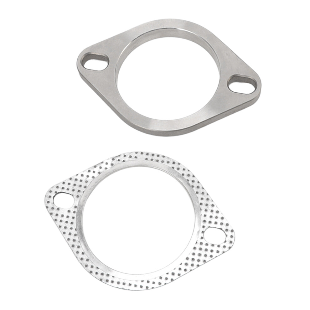 2 Bolts 3In Exhaust Flange Connection Kit Metal Alloy Universal For Exhaust Downpipe Catback Headers 7611318117903