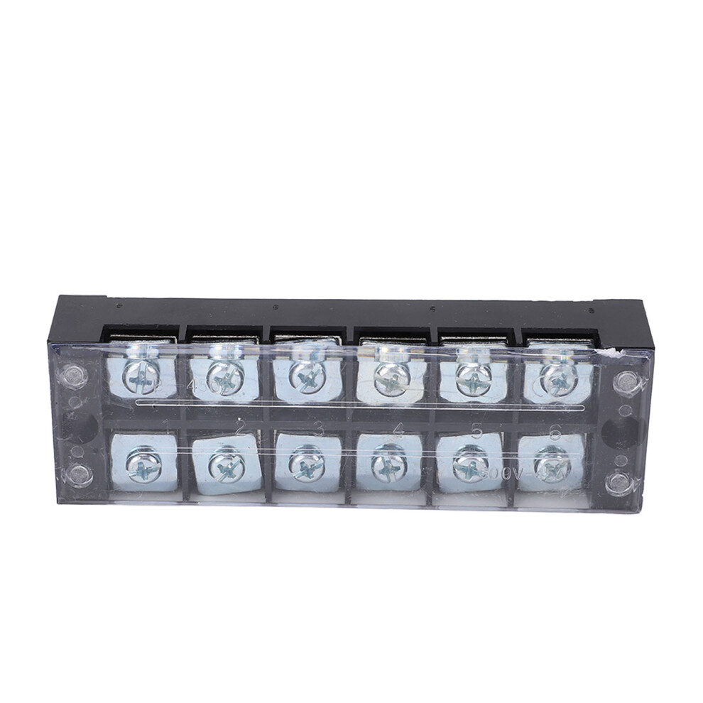 2Pcs Terminal Strip 45A 600V Tb Fixed Type Pc Brass Dual Row Screw Terminal Block For Distribution Systems 6 Bitsï¼4506Ï¼ 8401318119231