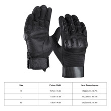 Voller Finger Hartknuckle-Handschuhe für Radfahren und Schießen, XL Nylon