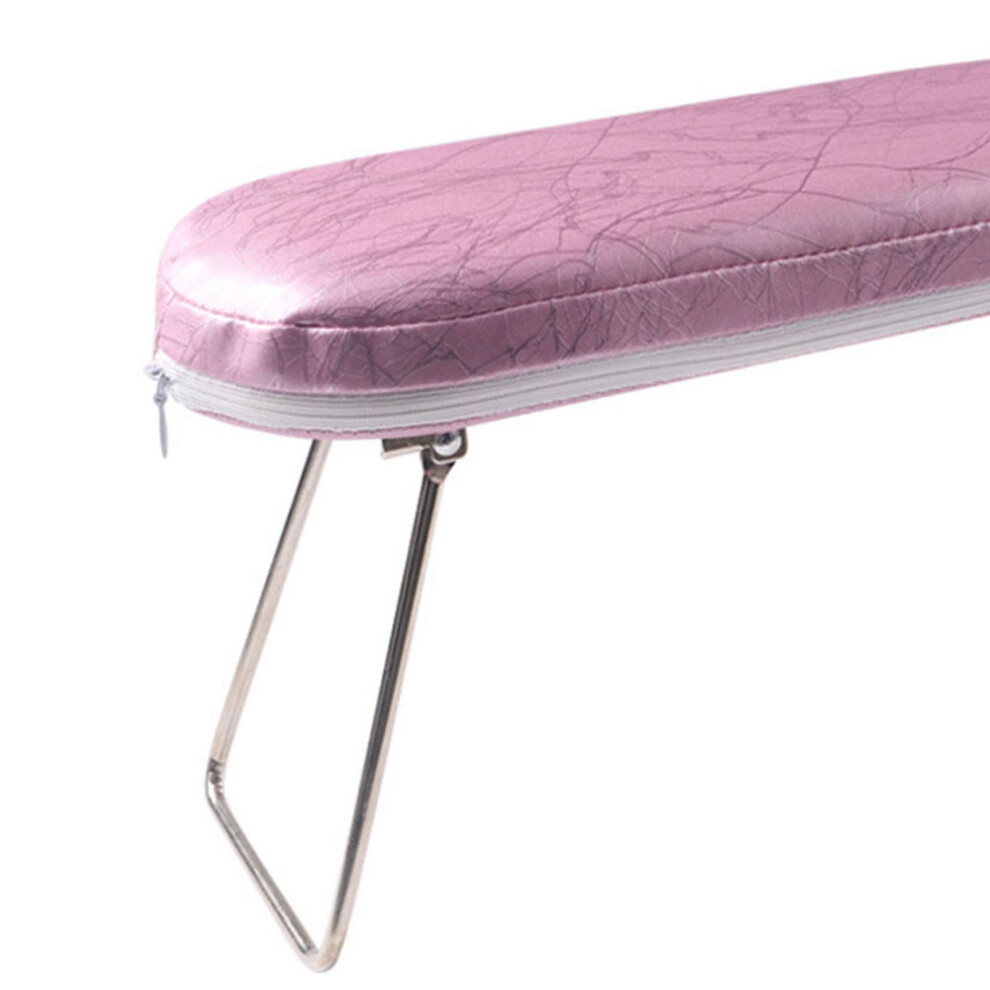 Pink Nail Arm Rest Pu Leather Manicure Pillow Cushion Nail Art Accessories Tool For Nail Salon Table Technician Use