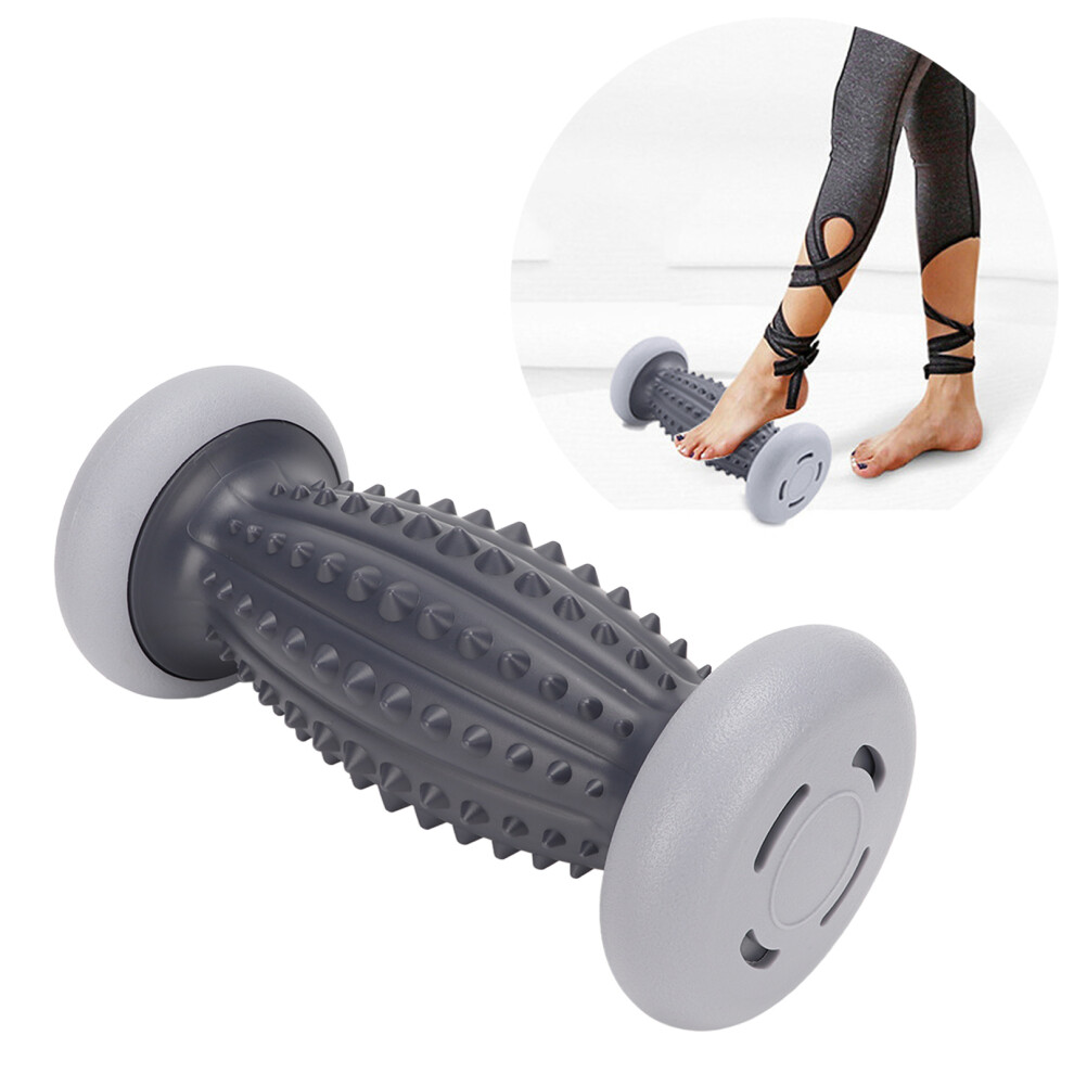 Foot Massage Roller Deep Massage Ergonomic ABS Foot Massager Tool Foot Roller Tool for Wrists Neck Grey Black