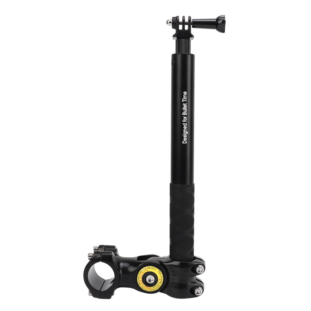 Puluz Bike Handlebar Camera Clamp Pipe Camera Holder Mount Motorcycle Guard Bar Bracket With Selfie Stick 8481318130771