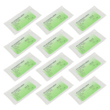 12pcs Suture Practice Thread Individual Package Nylon Suturing Thread Set with Curved Needle 3/0