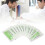 12pcs Suture Practice Thread Individual Package Nylon Suturing Thread Set with Curved Needle 3/0 13