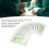 12pcs Suture Practice Thread Individual Package Nylon Suturing Thread Set with Curved Needle 3/0 7
