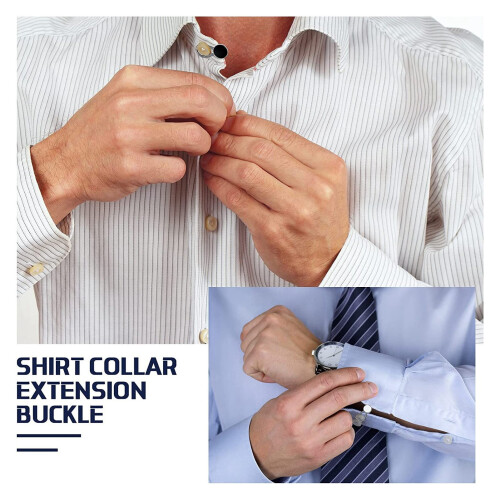 20pcs Extender Button Set with 10 Elastic Waist Extender Button 10 Collar Extender Button for Shirts Pants 2