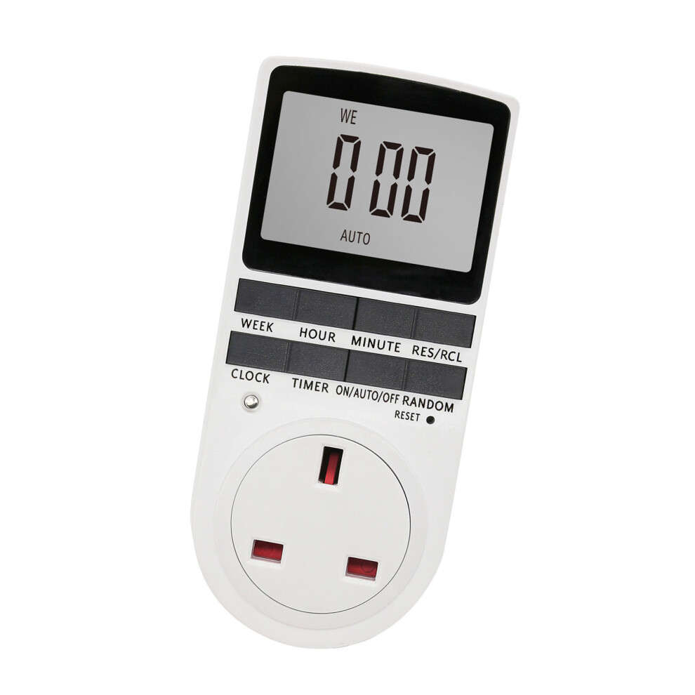 Digital Timer Switch Socket Digital Electronic Timer Switch Lcd Display Plug-In Programmable Time Switch Energy Saving Intelligent Electron 6931318142394